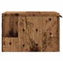 vidaXL Tables de Chevet murales 2 pcs Vieux Bois 34x30x20 cm, Armoire de Chevet Flottante, Armoire de Chevet Suspendue, unité de
