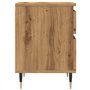 vidaXL Tables de Chevet 2 pcs chêne Artisanal 40x35x50 cm, Meuble de Chevet, Table d'appoint, Armoire de lit, Armoire de Chevet,