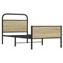 vidaXL Cadre de lit sans Matelas 80x200cm chêne Sonoma Bois ingénierie
