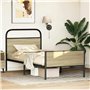 vidaXL Cadre de lit sans Matelas 80x200cm chêne Sonoma Bois ingénierie