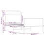 vidaXL Cadre de lit sans Matelas 80x200cm chêne Sonoma Bois ingénierie