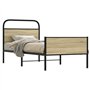 vidaXL Cadre de lit sans Matelas 80x200cm chêne Sonoma Bois ingénierie