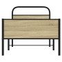 vidaXL Cadre de lit sans Matelas 80x200cm chêne Sonoma Bois ingénierie