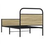 vidaXL Cadre de lit sans Matelas 80x200cm chêne Sonoma Bois ingénierie