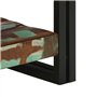 vidaXL Table Basse Multicolore 50x50x38 cm Bois de récupération Massif, Table latérale, Table de Salon, Table d'accent, Bout de 