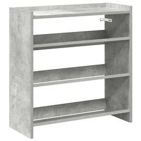 vidaXL Étagère à Chaussures Gris béton 60x25x62 cm Bois d'ingénierie