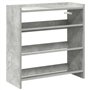 vidaXL Étagère à Chaussures Gris béton 60x25x62 cm Bois d'ingénierie