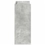 vidaXL Étagère à Chaussures Gris béton 60x25x62 cm Bois d'ingénierie, Rangement de Chaussures, Armoire de Rangement de Chaussure
