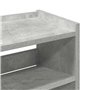 vidaXL Étagère à Chaussures Gris béton 60x25x62 cm Bois d'ingénierie, Rangement de Chaussures, Armoire de Rangement de Chaussure