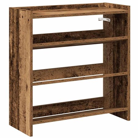 vidaXL Étagère à Chaussures Vieux Bois 60x25x62 cm Bois d'ingénierie
