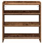 vidaXL Étagère à Chaussures Vieux Bois 60x25x62 cm Bois d'ingénierie, Rangement de Chaussures, Armoire de Rangement de Chaussure