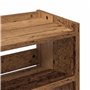 vidaXL Étagère à Chaussures Vieux Bois 60x25x62 cm Bois d'ingénierie, Rangement de Chaussures, Armoire de Rangement de Chaussure