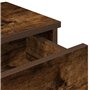 vidaXL Étagère Murale avec tiroirs chêne fumé Bois d'ingénierie