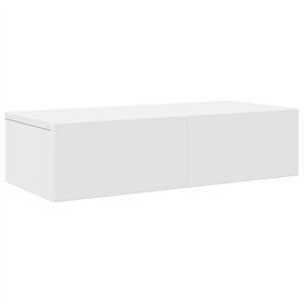 vidaXL Étagère Murale et tiroirs Blanc 60x26