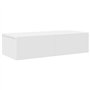 vidaXL Étagère Murale et tiroirs Blanc 60x26