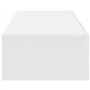 vidaXL Étagère Murale et tiroirs Blanc 60x26,5x15 cm Bois d'ingénierie