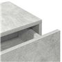 vidaXL Étagère Murale avec tiroirs Gris béton Bois d'ingénierie