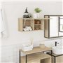 vidaXL Armoire Murale de Bain chêne Sonoma 60x25x30 cm Bois ingénierie