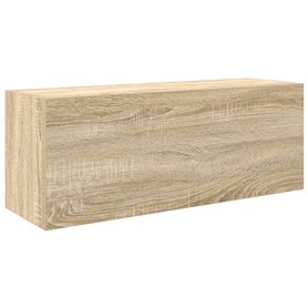 vidaXL Armoire Murale de Bain chêne Sonoma 80x25x30 cm Bois ingénierie