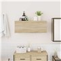 vidaXL Armoire Murale de Bain chêne Sonoma 80x25x30 cm Bois ingénierie, Placard Mural de Salle de Bain, Armoire Murale pour Sall