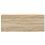 vidaXL Armoire Murale de Bain chêne Sonoma 80x25x30 cm Bois ingénierie, Placard Mural de Salle de Bain, Armoire Murale pour Sall