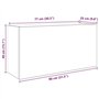 vidaXL Armoire Murale de Bain Vieux Bois 80x25x40 cm Bois d'ingénierie