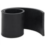 vidaXL Bordure en caoutchouc de chasse-neige noir 80x15x1 cm, bord de coupe en caoutchouc de chasse-neige, bord en caoutchouc de