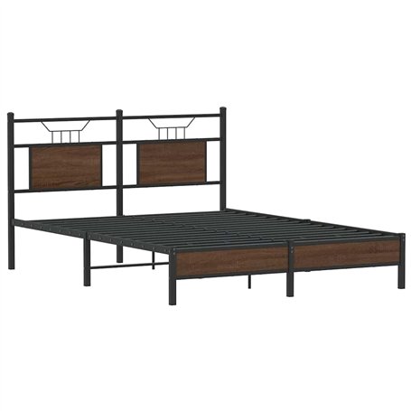 vidaXL Cadre de lit sans Matelas chêne Marron 150x200 cm