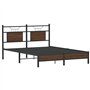 vidaXL Cadre de lit sans Matelas chêne Marron 150x200 cm