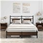vidaXL Cadre de lit sans Matelas chêne Marron 150x200 cm