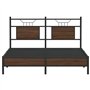 vidaXL Cadre de lit sans Matelas chêne Marron 150x200 cm