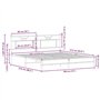 vidaXL Cadre de lit sans Matelas chêne Marron 183x213 cm
