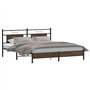 vidaXL Cadre de lit sans Matelas chêne Marron 183x213 cm