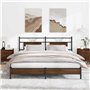vidaXL Cadre de lit sans Matelas chêne Marron 183x213 cm