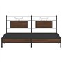 vidaXL Cadre de lit sans Matelas chêne Marron 183x213 cm