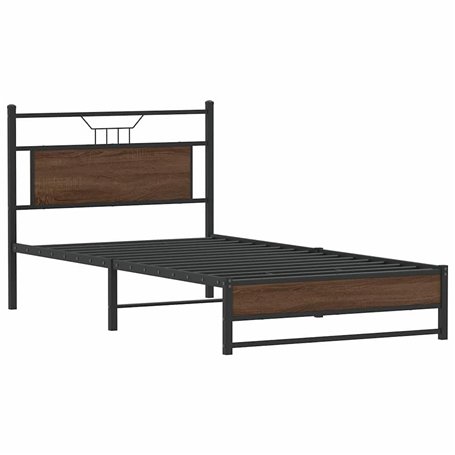 vidaXL Cadre de lit sans Matelas chêne Marron 100x200 cm