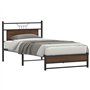 vidaXL Cadre de lit sans Matelas chêne Marron 100x200 cm