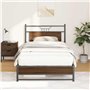vidaXL Cadre de lit sans Matelas chêne Marron 100x200 cm