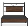 vidaXL Cadre de lit sans Matelas chêne Marron 100x200 cm