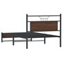 vidaXL Cadre de lit sans Matelas chêne Marron 100x200 cm