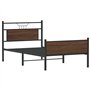 vidaXL Cadre de lit sans Matelas chêne Marron 107x203 cm