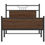 vidaXL Cadre de lit sans Matelas chêne Marron 107x203 cm