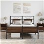 vidaXL Cadre de lit sans Matelas chêne Marron 140x200 cm