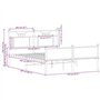 vidaXL Cadre de lit sans Matelas chêne Marron 140x200 cm