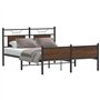 vidaXL Cadre de lit sans Matelas chêne Marron 140x200 cm
