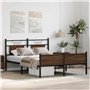 vidaXL Cadre de lit sans Matelas chêne Marron 140x200 cm