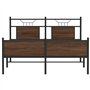 vidaXL Cadre de lit sans Matelas chêne Marron 140x200 cm