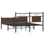 vidaXL Cadre de lit sans Matelas chêne Marron 140x200 cm