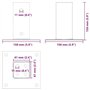 vidaXL Bases de poteau carrées 12 pcs argent 61x61 mm acier galvanisé, base de clôture en béton, base de poteau de clôture, supp