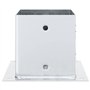 vidaXL Bases de poteau carrées 12 pcs argent 141x141mm acier galvanisé, base de clôture en béton, base de poteau de clôture, sup